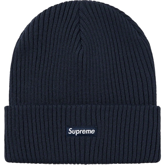 Supreme Other - Supreme Navy Blue Ribbed Knit Beanie / Touque